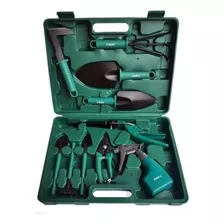  Jogo Kit Para Jardinagem Com 10 Pçs Tipo Maleta