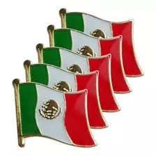 5 Pin Mexico Insignia Bandera Mexicana Fiesta Patrias Broche