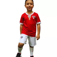 Conjunto Infantil Do São Paulo Kit Artilheiro Vermelho