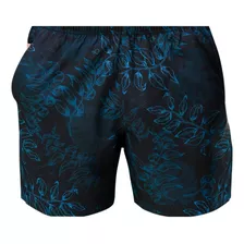 Shorts Masculino Boxer Azul Marinho Estampado 9009 Ogochi