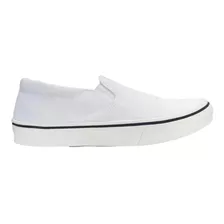 Zapatilla Lona Pancha Blanca - 34 Al 45 - Oferta