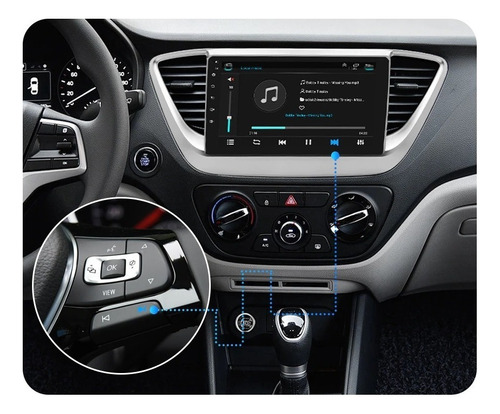 Android Hyundai Accent 2018-2022 Gps Radio Touch Mirrorlink Foto 6