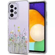 Funda Para Samsung Galaxy A52 4g/5g - Transparente/flores