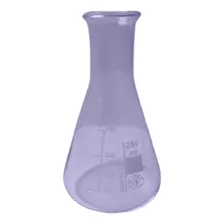 Erlenmeyer En Vidrio Boca Angosta De 250 Ml Marca Simax