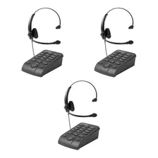 3 Unidades Telefone Headset Intelbras Hsb 50 Telemarketing