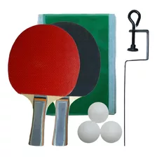 Jogo Ping Pong Kit Raquetes Rede E Bolinha Semi Profissional