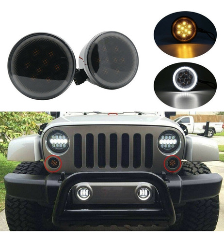 Cuartos Led Halo Jeep Jk Wrangler Shara 07-18 Foto 2