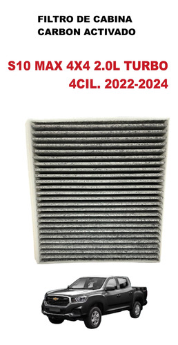 Filtro De Cabina S10 Max 2.0l Turbo 4cil 4x4 2022-2023-2024  Foto 2