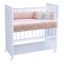 Mini Berço Bed Side New Baby Colchão Grátis Grade Móvel 