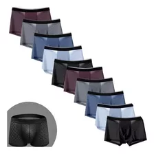 Kit Boxer Wear 10, Cuecas Antialérgicas De Fibra De Bambu Pa