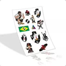Cartela 12 Adesivos Vasco Da Gama Futebol Rio De Janeiro