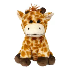 Girafa De Pelúcia Divertida 25cm Primeira Infância Multikids