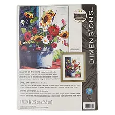 Cubo De Flores Crewel Kit De Bordado, 11&#39;&#39; W X ...