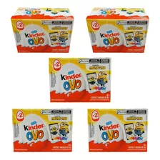 Kinder Ovo Minions Kit Com 5 Caixinhas De 40g