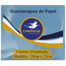 Guardanapo De Papel Azul Claro 20x23cm 50f
