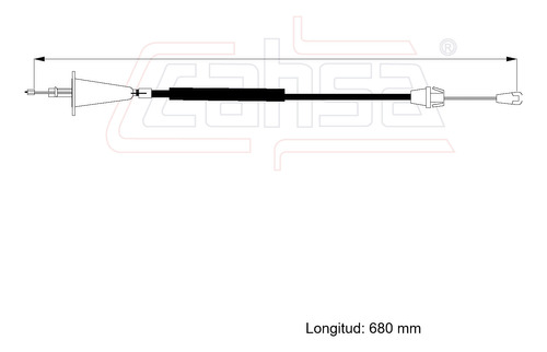 Cable Sobremarcha Para Dodge Ram 3500 2009 6.7l Diesel Cahsa Foto 2