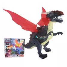 Dinossauro De Brinquedo Asas Vermelha E Dragão Azulado Dino
