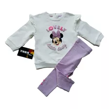 Conjunto 2 Piezas Terno Algodón Minnie Para Niña