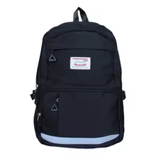 Mochila Bolso Escolar Niñas 44cm Compartimiento Notebook Color Negro