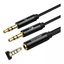 Cable Divisor Plug 3.5 Manos Libres A Microfono Audifono