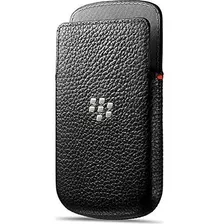 Blackberry Cuero Bolsillo Para Q10-negro