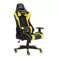 Silla Gamer Luz Rgb Parlante Reposapiés Masajeador Lumbar