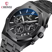 Chenxi Calendar Reloj De Cuarzo Luminoso Impermeable