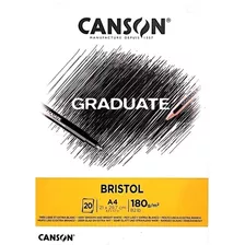 Block Canson Graduate Bristol 180gs. 20h. A4 Microcentro