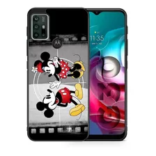 Funda Moto G30 Mickey Y Minnie Vintage Tpu/pm Uso Rudo