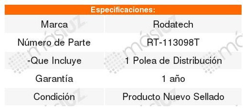 Polea Tensora Distribucion Jetta A-4 1.8l 00 Al 05 Foto 2