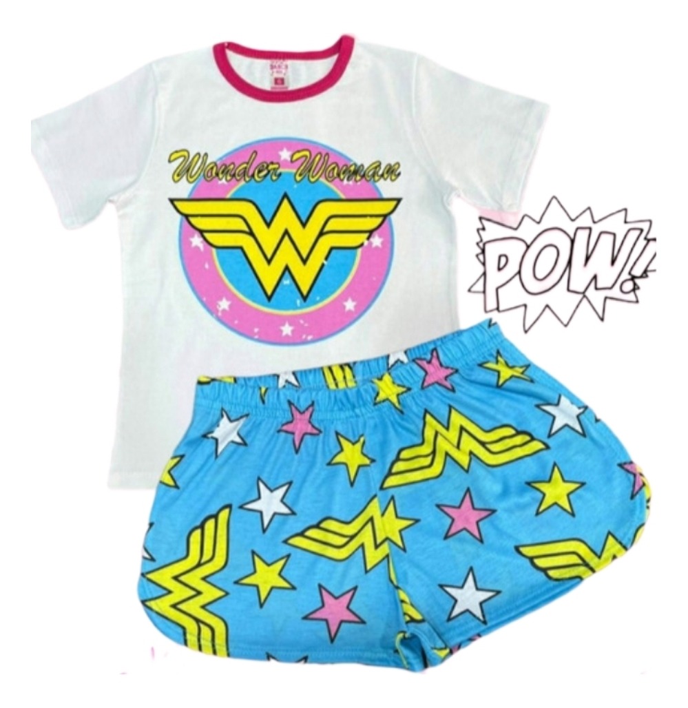 Pijama Wonder Woman-mujer Maravilla Niñas - en Ropa y