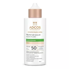 Protetor Solar Aqua Fluid Fps 50 -40ml Peach Adcos