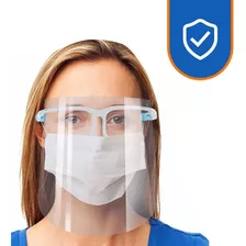 Kit 10 Protetor Facial Face Shield Com Óculos Anti Respingo