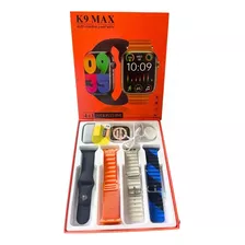 Relogio Smart Watch K9 Max Series 9 4 Pulseiras Lançamento