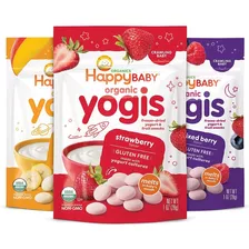 Snack Yogur Orgánico Bebés Y Niños Happy Baby Organic Yogis