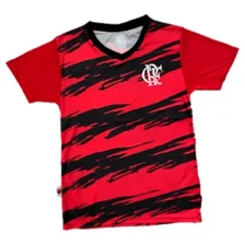Camisa Infantil Flamengo Faixas Licenciada Futebol Time