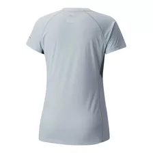 Camisa Columbia Feminina Titan Ultra Short Sleeves - Cinza