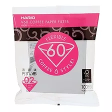 Filtro Papel Branco P/coar Hario Café V60-02-barista-100un