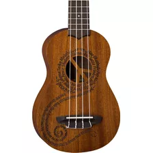 Ukulele Soprano Luna Maluhia Peace Estuche, Satinado