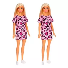 Muñeca Barbie Basica Con Vestido Fashion Mattel 2 Piezas