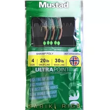 Anzuelos Mustad Linea Sabiki #4 Shrimp Poly - Simil Camaron