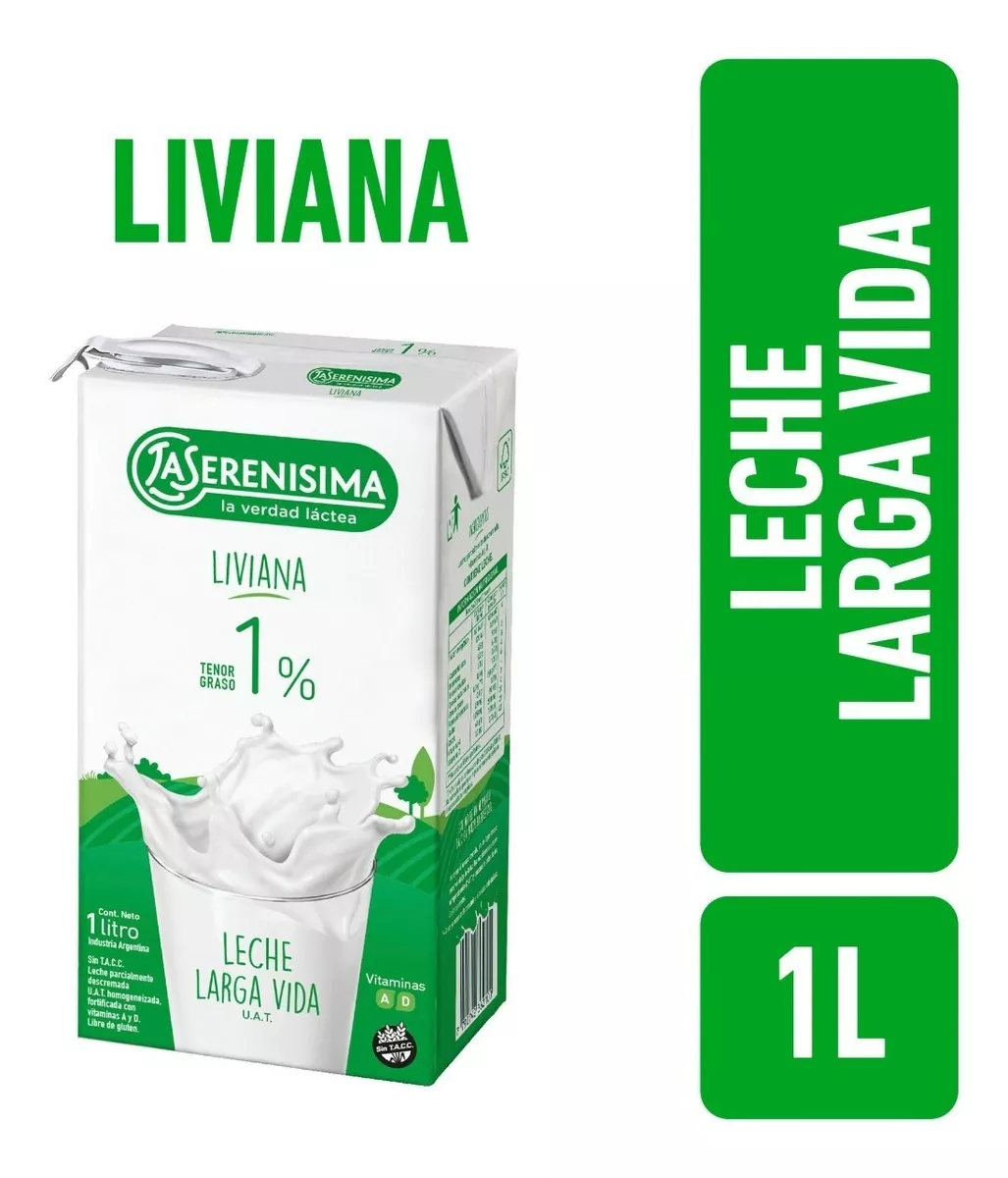 Leche La Serenisima Larga Vida Liviana Sin Tacc 1 Litro