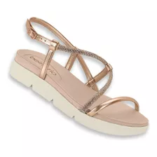 Sandalia Beira Rio Original Feminina Papete Flat Conforto