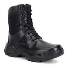 Bota Masculina Couro Militar Adventure Em Couro Bovino X11 