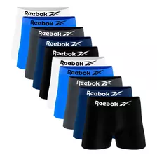 Kit 10 Cuecas Boxer Microfibra Reebok Sem Costura Original