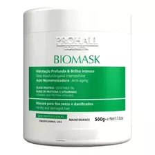 Máscara De Hidratação Profunda E Brilho Biomask Prohall 500g