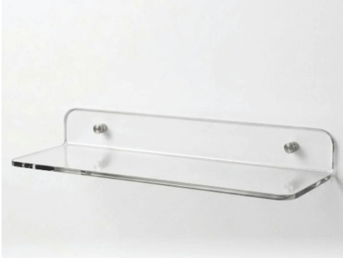 Prateleira Flutuante Acrílico Tudocolado Para Banheiro Transparente