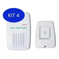 Kit 4 Campainha Sem Fio Maxtel Jx-9812