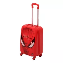 Maleta De Viaje Infantil Rodante Marvel Spiderman Máscara Color Rojo