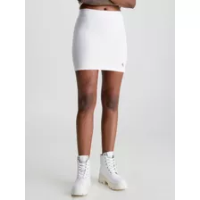 Minifalda Elástica Milrayas Blanco Calvin Klein